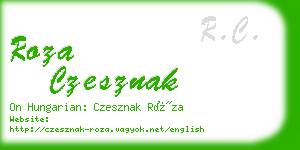 roza czesznak business card